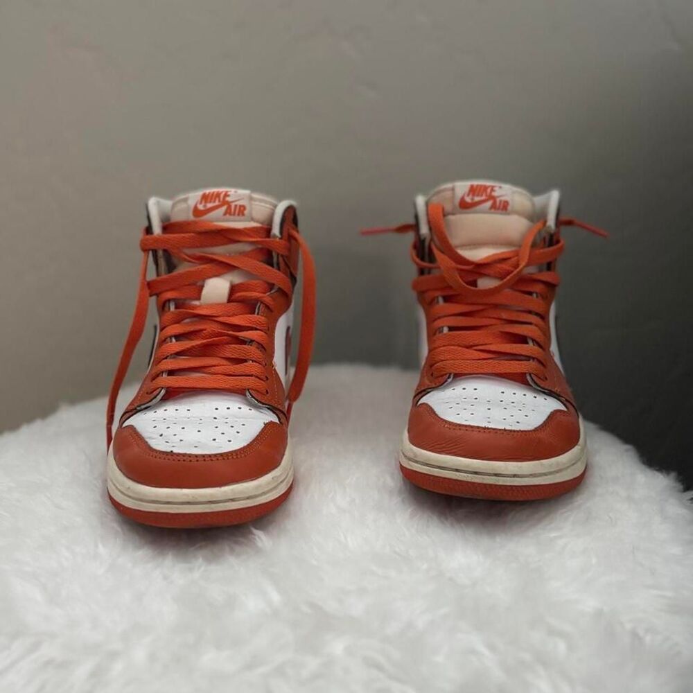 Nike Air Jordan Women's Orange/white Shoes Size 6